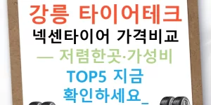 강릉 타이어테크 넥센타이어 가격비교 — 저렴한곳·가성비 TOP5 지금 확인하세요!