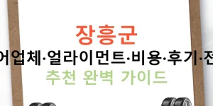 장흥군 타이어업체·얼라이먼트·비용·후기·전문점 추천 완벽 가이드